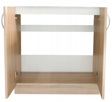 Отдельностоящий кухонный шкаф, мойка, мойка 80, дуб