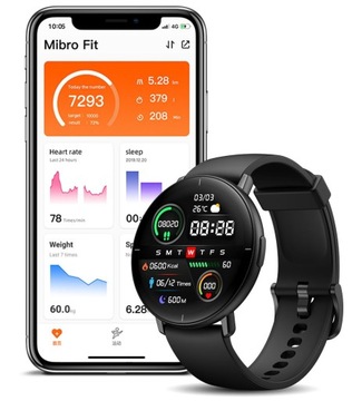 Умные часы Mibro Lite AMOLED, черные MIBAC_LT