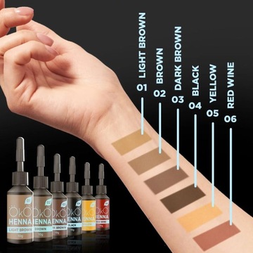 Хна для бровей OKO Power Powder №03 10 г, темно-коричневый