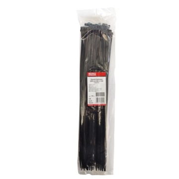 OPASKI KABLOWE ZACISKOWE 4,8x430 CZARNE TRYTKI