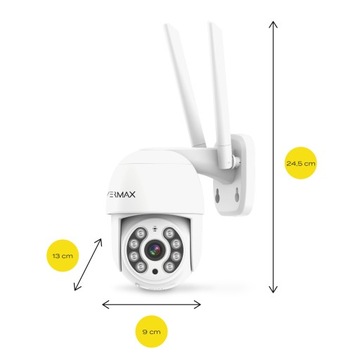 НАБОР из 2 наружных IP-камер WiFi FULLHD 2 МП БЕЛЫЙ Overmax