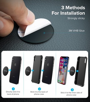 Магнитная наклейка на держатель телефона.