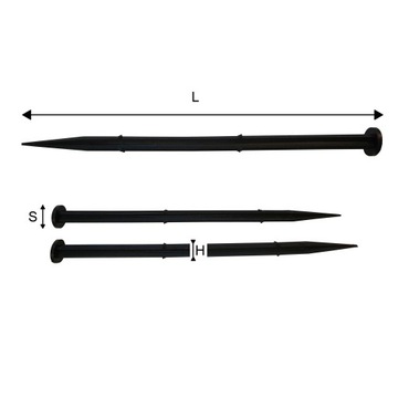 бордюр садовый газон 10 м + анкеры СЗПИЛ 50 шт.