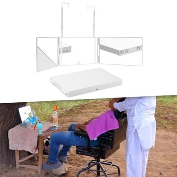 360-кратное парикмахерское зеркало, портативное, трехстороннее, для стрижки волос