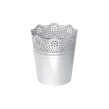 Ażurowa Doniczka Osłonka LACE DLAC160 biały