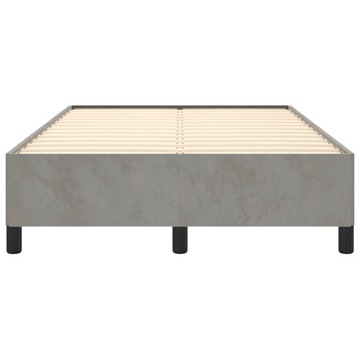 Каркас кровати, светло-серый, обит бархатом.