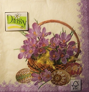 Wielkanocne Serwetki Firma Daisy 33x33/20 szt w382