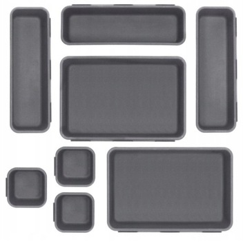 МОДУЛЬНЫЙ ОРГАНАЙЗЕР ДЛЯ ВСТАВОК В ЯЩИК, НАБОР ИЗ 8 ШТ.