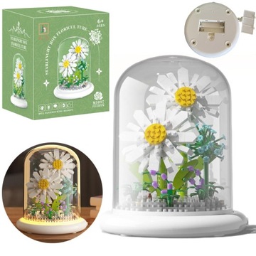 НАБОР «Сделай сам» CREATOR BLOCKS ЦВЕТОЧНЫЙ БУКЕТ СО СВЕТОДИОДНОЙ ЛАМПОЙ