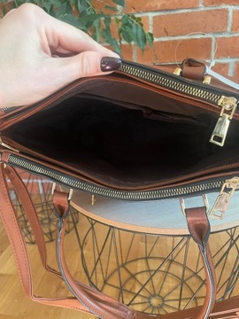 RUDA Efektowna torebka damska SHOPPER A4 aligator