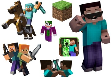 Tymczasowe Tatuaże Zmywalne Minecraft