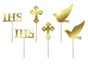 Toppery dekoracja na tort muffiny I Komunia Święta