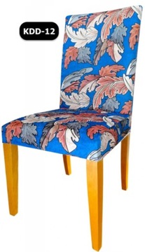 Гибкие чехлы на стулья с рисунком.