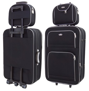 ZESTAW WALIZEK 2w1 BAGAŻ 901 WALIZKA DUŻA+KUFER