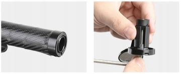 Lusterko rowerowe składane mocowane w rurce kierownicy wypukłe UNIWERSALNE