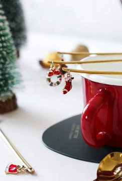 Рождественские ложки, вилки, набор рождественской посуды из нержавеющей стали, Лось, Рождество