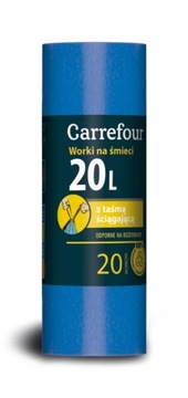 Worki na Śmieci z taśmą ściągająca 20 L 20 szt