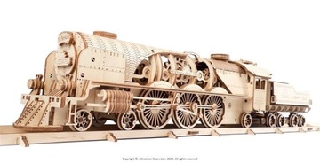 LOKOMOTYWA V-EKSPRESS UGEARS MODEL DREWNIANY 3D PL
