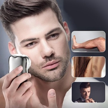 Мини-электробритва, мини-бритва для бороды для мужчин, USB-портативная