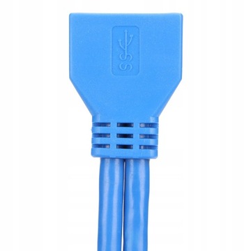 УДЛИНИТЕЛЬ USB 3.0, 20-контактный разъем «папа-мама», 50 см.