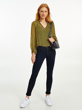 TOMMY HILFIGER GRANATOWE JEANSY SKINNY (W28L32)