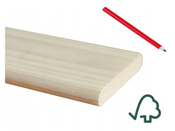 Deska frezowana heblowana surowa 2x10x50 cm świerk sosna sucha kantówka