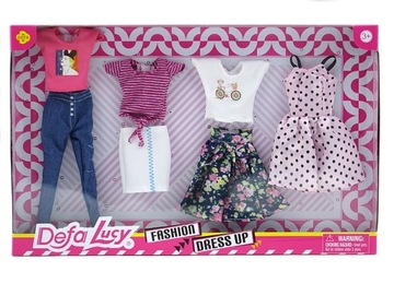 UBRANKA DLA BARBI SPODNIE BLUZKI SUKIENKA SPÓDNICE