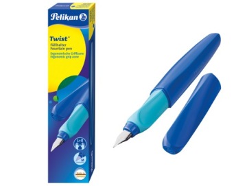 Перова ручка на патрони TWIST P457 M темно-синій PELIKAN