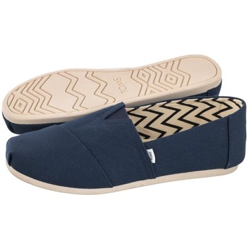 Buty Espadryle Męskie Toms Alpargata 10017660 Granatowe