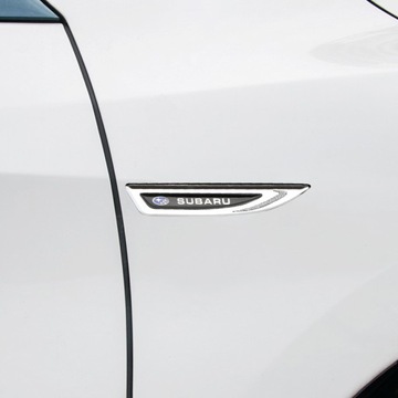 2шт металлические боковые наклейки для автомобиля Subaru