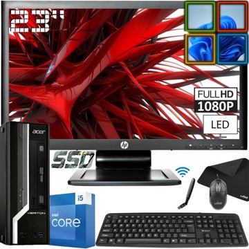 ZESTAW ACER X2631 Core i5 8/120SSD LED FHD23'' W10