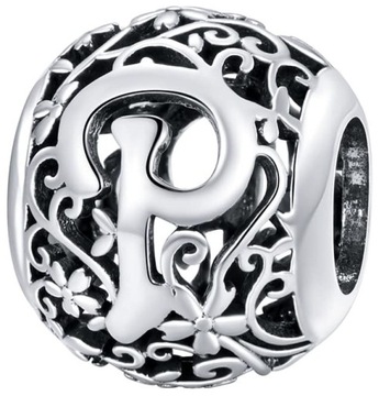 Charms Zawieszka Charmsy Litera P Charms Srebro 925 Charmsy Trusky