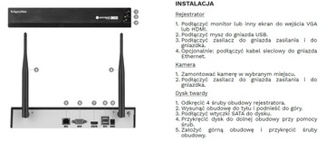 Kamery bezprzewodowe WiFi REJESTRATOR do kamer MONITORING aplikacja Tuya