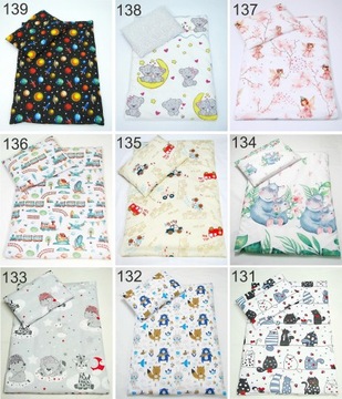 Podusia i poszewka do wózka, kołyski 25x35 bawełna