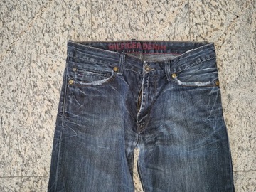 Tommy Hilfiger spodnie jeansy 33/32 czarne grafit pas 92cm