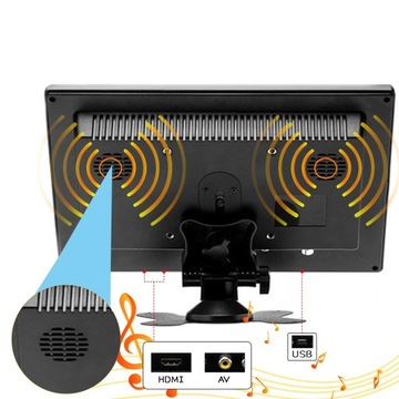 ДИСПЛЕЙ АВТОМОБИЛЬНОГО МОНИТОРА 10,1-дюймовый вход HDMI/VGA/BNC/AV/DE премиум-класса