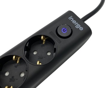 УДЛИНИТЕЛЬ ПИТАНИЯ 5 РОЗЕТОК 2 м 4 USB-ЗАРЯДКИ 3 светодиода по 1,5 мм²
