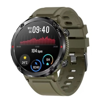 Smartwatch FITUP ACTIVE30 Wojskowy zielony