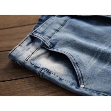 2024 modne męskie dżinsy spodnie do joggingu