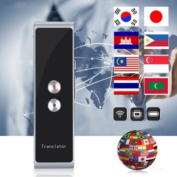 МИНИ ЭЛЕКТРОННЫЙ ДВУСТОРОННИЙ ПЕРЕВОДЧИК МГНОВЕННО 33 ЯЗЫКА BT 4.0