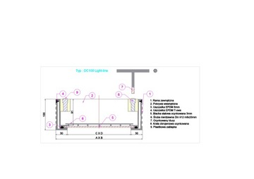 Właz rewizyjny do kostki brukowej 70x70cmx10cm
