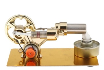 Mocny Model ZŁOTY Silnik Stirlinga wysyłka PL 24h FV VAT WIELE MODELI