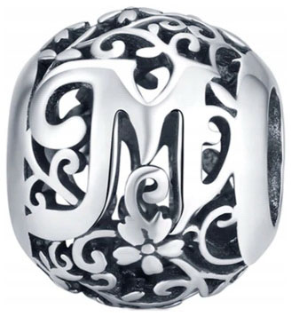 Charms Litera M Charms Zawieszka Charms Literka charmsy MODA TRUSKY
