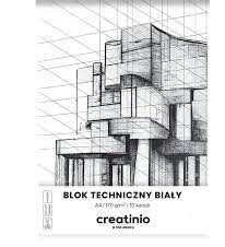 BLOK TECHNICZNY CREATINIO A4/10K BIAŁY