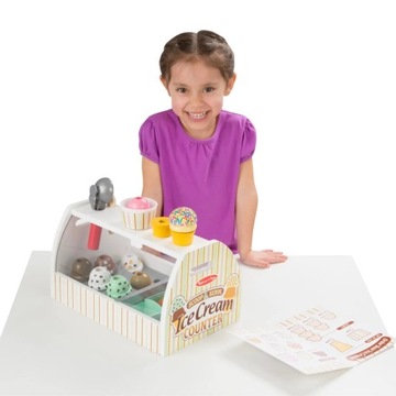 Игрушки для детей Деревянная мороженица Магазин мороженого Игрушка для девочек