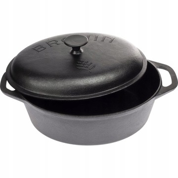 Garnek żeliwny do zapiekania 5.5L brytfanna Browin