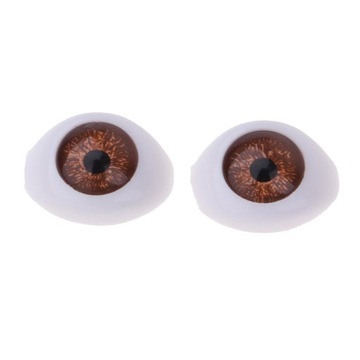 1/4 BJD DIY Safety Akryl 14mm Gałki oczne Brązowe