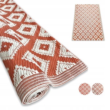 КОВЕР ДЛЯ ТЕРРАСЫ НА БАЛКОНЕ 120 x 180 СМ, ЦВЕТ ГРАФИТ