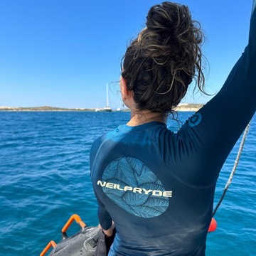 Damska koszulka lycra NEILPRYDE Spark L/S L lilac