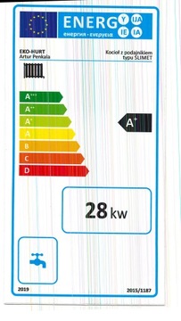 KOCIOŁ PIEC PELLET 28kW KIPI CZYSTE POWIETRZE